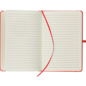 A5-�s jegyzetf�zet �jrahasznos�tott bor�t�val, piros