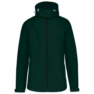 Kariban ni kapucnis softshell dzseki, Bottle Green (dzseki)