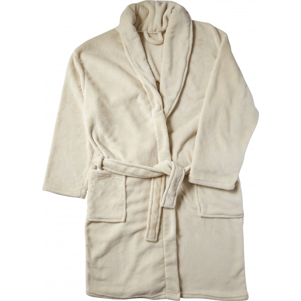 Polár fürdőköntös, drapp, L/XL (fürdőköntös)