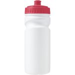 Kulacs, 500 ml, újrahasznosítható műanyag, piros (7584-08CD)