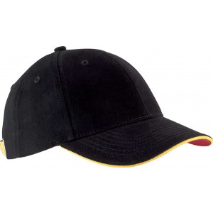 Kup Orlando 6 paneles sapka, Black/Yellow/Red, U (sapka)