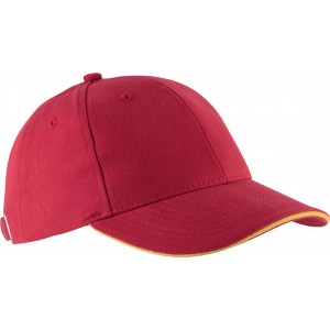 Kup Orlando 6 paneles sapka, Red/Yellow, U (sapka)