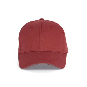 Kup Orlando 6 paneles sapka, Terracotta Red/Slate Grey, U (sapka)