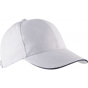 Kup Orlando 6 paneles sapka, White/Navy, U (sapka)