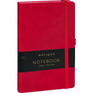 Notesz Vivella  Red, dotted, 13  21 cm (naptr)