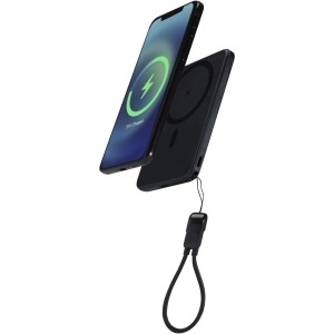 SMART m�gneses powerbank nyakp�nttal, 5000 mAh, fekete
