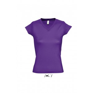 Sols Moon V-nyak ni pl, Dark Purple (T-shirt, pl, 90-100% pamut)
