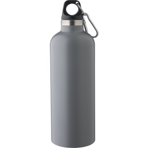 Újraacél duplafalú kulacs, 500 ml, szürke (termosz)
