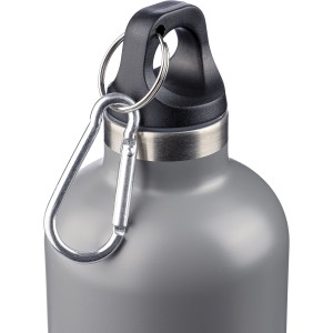 Újraacél duplafalú kulacs, 500 ml, szürke (termosz)